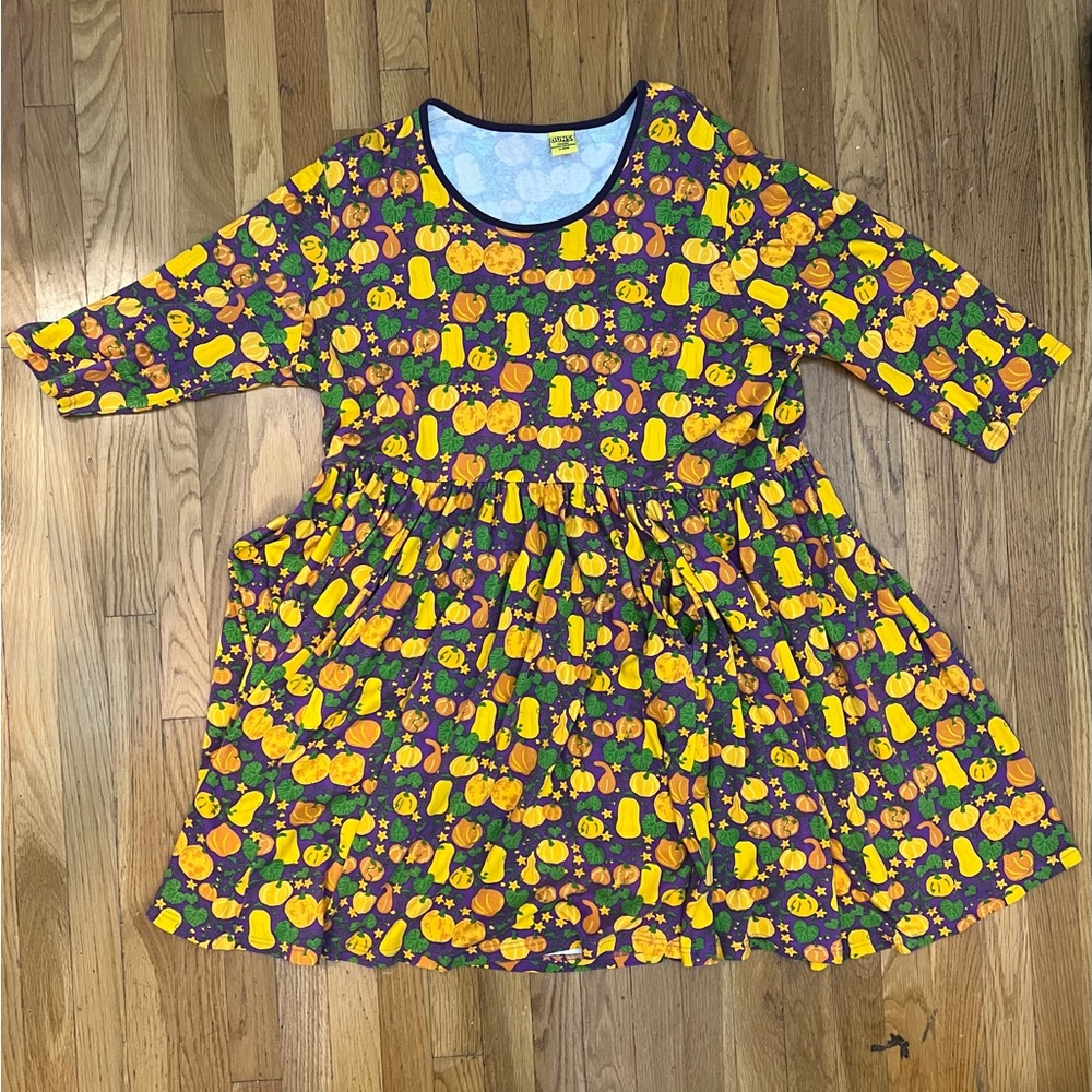 Colorful Long Sleeve Women's Dress